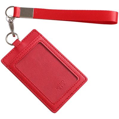 高档两卡位员工挂绳门禁卡套胸卡