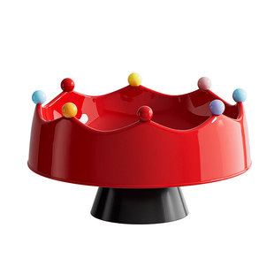 多巴胺水果盘带叉子套装可沥水家用高颜值客厅茶几零食干果摆放盘