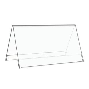 亚克力V型台牌学生姓名牌防摔展示牌领导评委嘉宾考官座位牌桌面立式透明广告牌提示标识牌多功能三角展示架