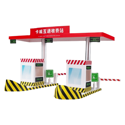 136仿真收费站微缩交通道具
