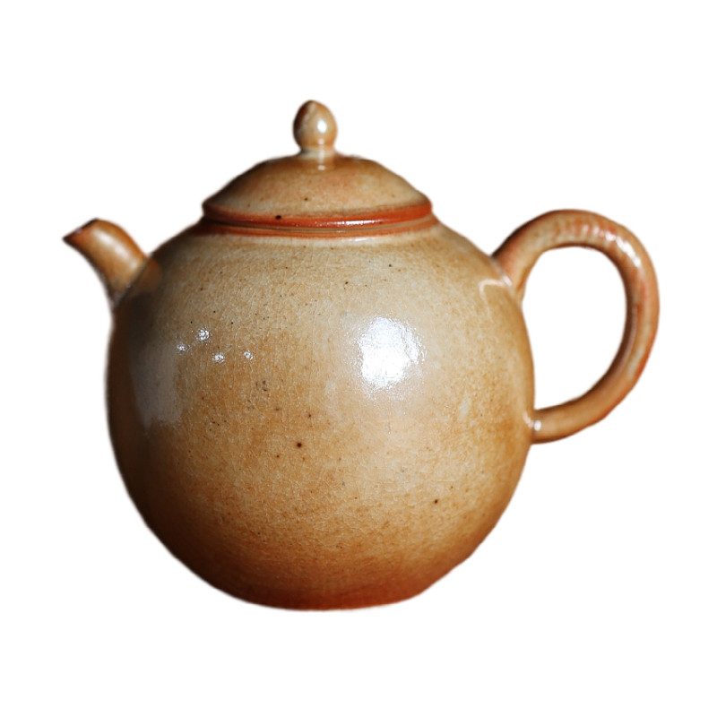 柴烧复古手工水墨陶瓷茶壶泡茶器