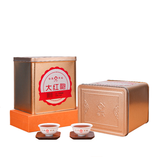 云夷大红袍YY639武夷岩茶原产地传统中足火闽北乌龙茶一斤铁罐装