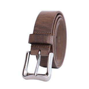 山岩 手工制作复古皮带 黄铜扣头 美国进口Horween霍尔文皮革