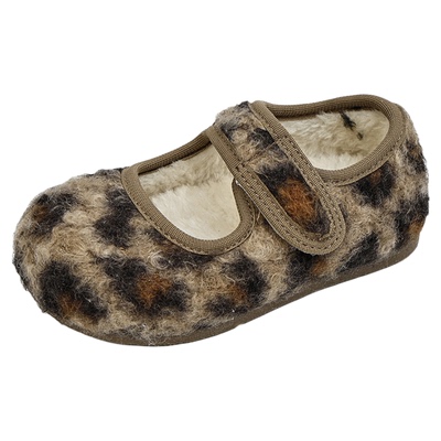 CBC韩版女童毛呢玛丽珍女童棉鞋