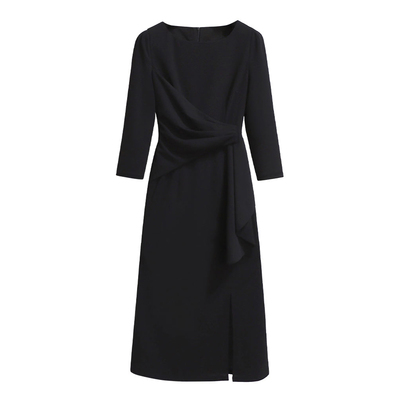 平时可穿高端轻奢红色年会晚礼服