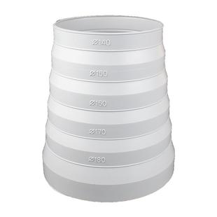 抽油烟机变径圈190烟管变径器大小头150/180排风管转换接头口配件