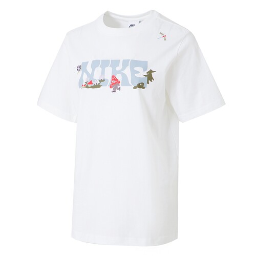 NIKE耐克女装短袖白T恤26夏季透气圆领户外上衣运动服IF0607-100