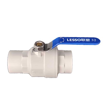 联塑PVC金属柄球阀2025324050