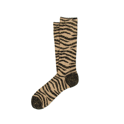 现货ANT45意大利斑马纹中筒女袜