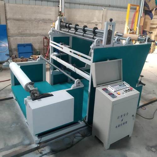 无纺布分切复卷机牛皮纸编织袋分条收卷机全自动分切复卷一体机