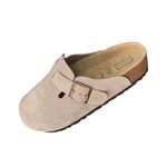 沙滩凉鞋勃肯鞋女BK半拖男女同款拖鞋一脚蹬女鞋软木拖鞋牛皮博肯