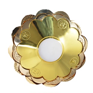 炉围合金材质加厚香炉围托盘接香灰托佛具莲花香炉罩防止香灰掉落