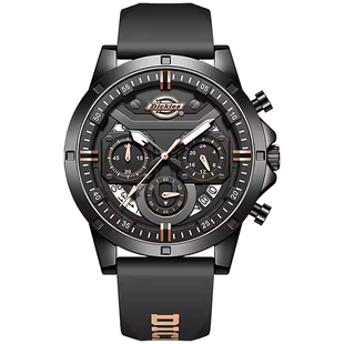 【新年好礼】Dickies手表正品男学生三眼计时多功能防水机械风