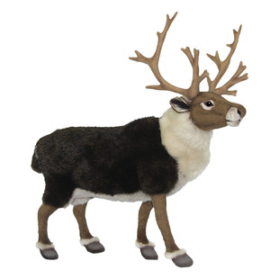 HANSA进口仿真驯鹿毛绒玩具儿童圣诞节礼物公仔家具摆件玩偶宝宝