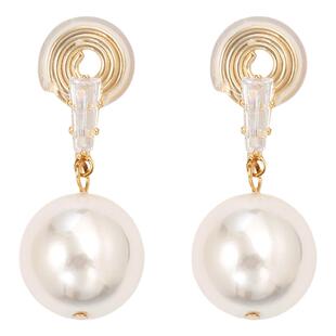 【紫罗兰正版】朝珠耳夹蚊香盘无耳洞珍珠耳饰通勤简约百搭高级感