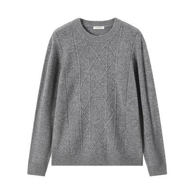 商场同款流石男装加厚长袖羊毛衫