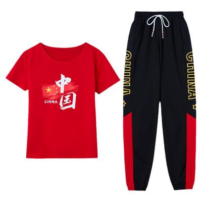 中国风运动团体健身操跳舞服