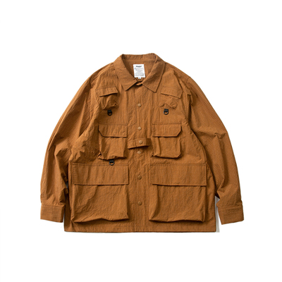 长袖户外机能防水男女情侣衬衫潮