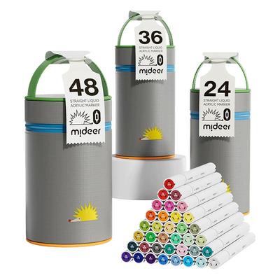 mideer弥鹿双头直液式丙烯马克笔