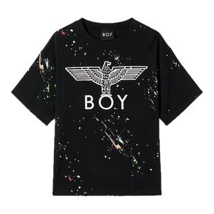 【琥珀流光】BOYLONDON男女经典翅膀休闲涂鸦潮牌短袖T恤N01800