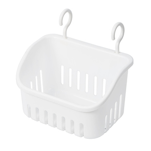 居家家壁挂收纳篮浴室挂篮小澡篮带挂钩卫生间塑料洗澡篮子收纳筐