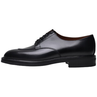 强尼制靴  u-tip款分裂头正装皮鞋男固特异商务德比休闲低帮皮鞋