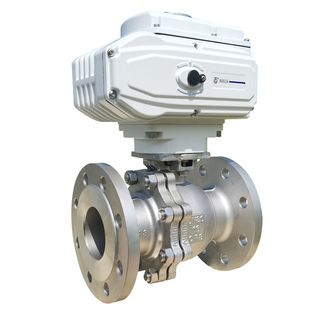 电动球阀不锈钢高温蒸汽温控24V防爆220v水开关调节阀门Q941F-16P