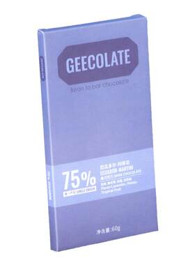 GEECOLATE厄瓜多尔75%黑巧克力
