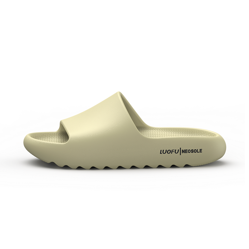 罗敷夏季新款沙滩外穿拖鞋男女椰子厚底防滑潮流运动休闲一字拖鞋