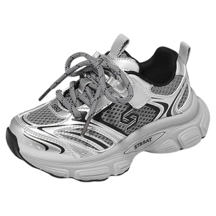 星期六童鞋儿童运动鞋女童春秋季新款时尚休闲老爹鞋男童跑步鞋