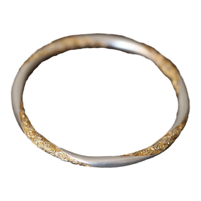 新中式民族风手镯女S999足银