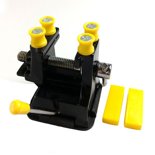 迷你小台钳子小型多功能家用桌虎台钳精密工作台文玩打孔夹具夹床