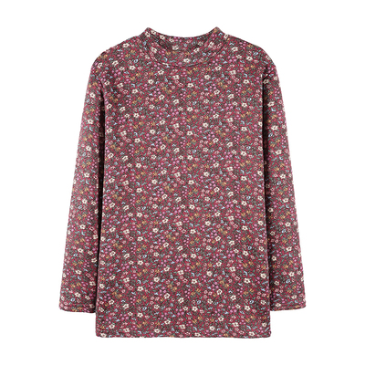 T恤女装加绒上衣半高领长袖洋气