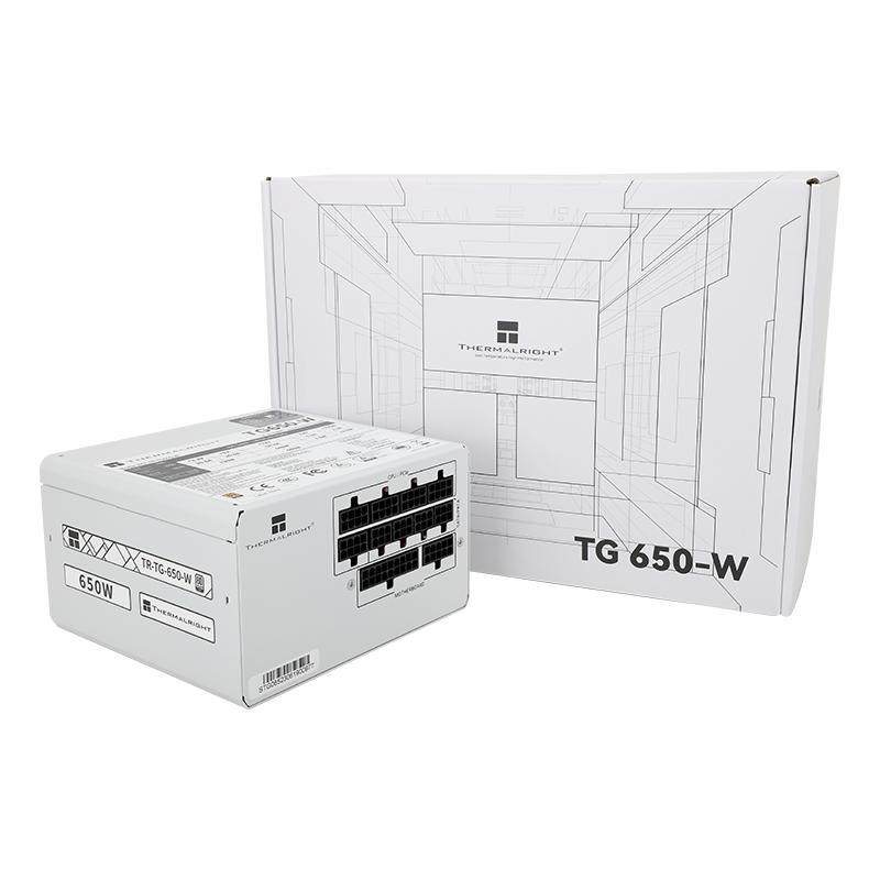 利民650W/750W金牌全模组TG650全日系电解电容ATX3.0白色电源850W