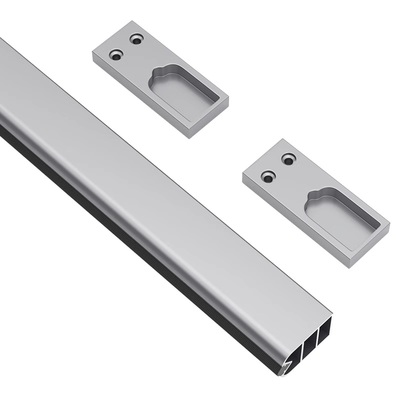 高档衣柜挂衣杆横杆衣柜内衣橱顶装法兰侧装静音衣帽间加厚灰衣通