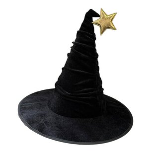 万圣节表演巫婆派对美女巫师帽化妆服饰魔法师帽子圣诞节COS道具