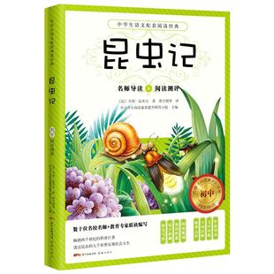 送阅读测评】昆虫记法布尔著梁守锵等译 语文教材初中生八年级上册课外阅读青少年读物名师导读畅销书籍经典世界名著花城出版社