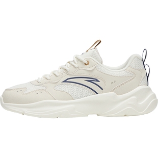 安踏休闲鞋男鞋潮流冬季厚底增高复古网面运动鞋子轻便百搭老爹鞋