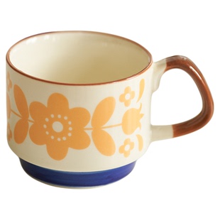 肆月 北欧ins陶瓷杯子设计小众水杯马克杯家用牛奶咖啡杯茶杯女生