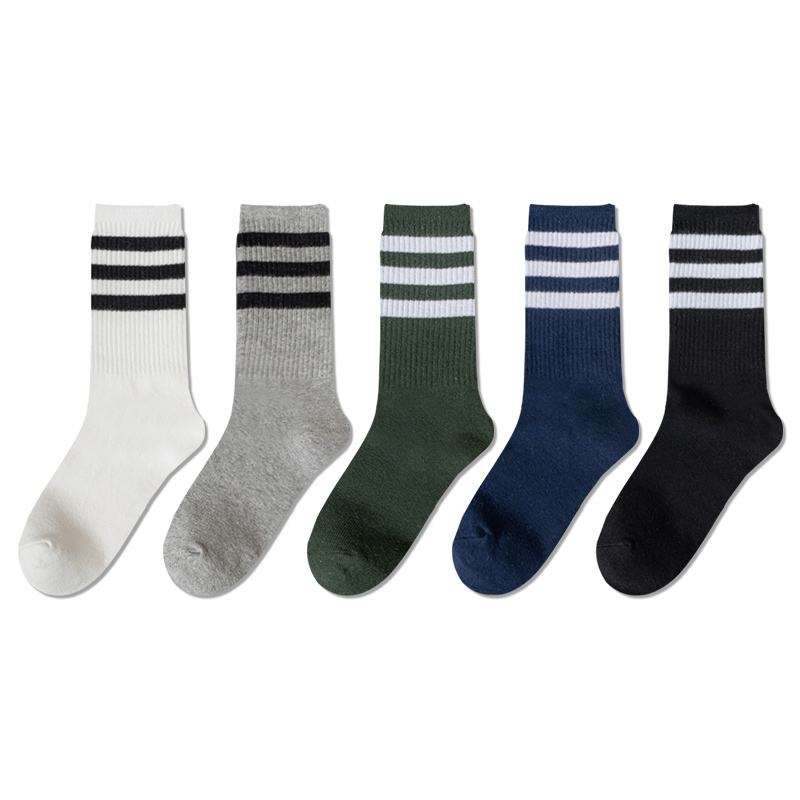 鲨鱼裤配的袜子女款白色中筒纯棉普拉提瑜伽春秋季冬天运动长筒袜