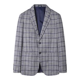 海撤柜剪牌清仓男装西服上衣外套秋冬新款男士格纹商务休闲单西装