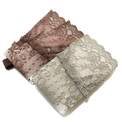 大码欧式蕾丝边繁花细网眼长筒袜