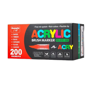 广纳360色丙烯马克笔套装美术专用不透色DIY行李箱8101手提箱款