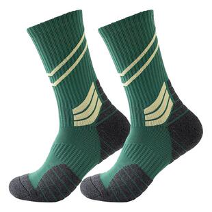 3双高筒篮球运动袜专业加厚毛巾底精英袜吸汗训练高帮长筒球袜男