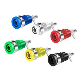 高压安全型4mm面板香蕉插座孔电流32a接线柱连接器开孔12mm插头