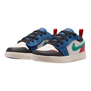 NIKE耐克小童JORDAN 1低帮时尚撞色运动训练篮球鞋IO2054-401