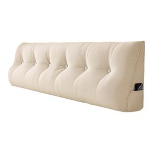 三角沙发床无床头软包靠背垫奶油风榻榻米床上大靠枕可拆洗加厚