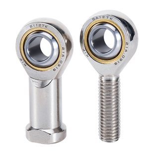 进口KIF气缸鱼眼接头杆端关节轴承万向球头连杆304不锈钢防水镀镍