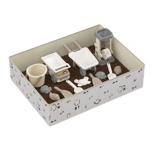 儿童决明子玩具沙池套装宝宝室内家用大颗粒玩沙子挖沙池沙滩沙漏