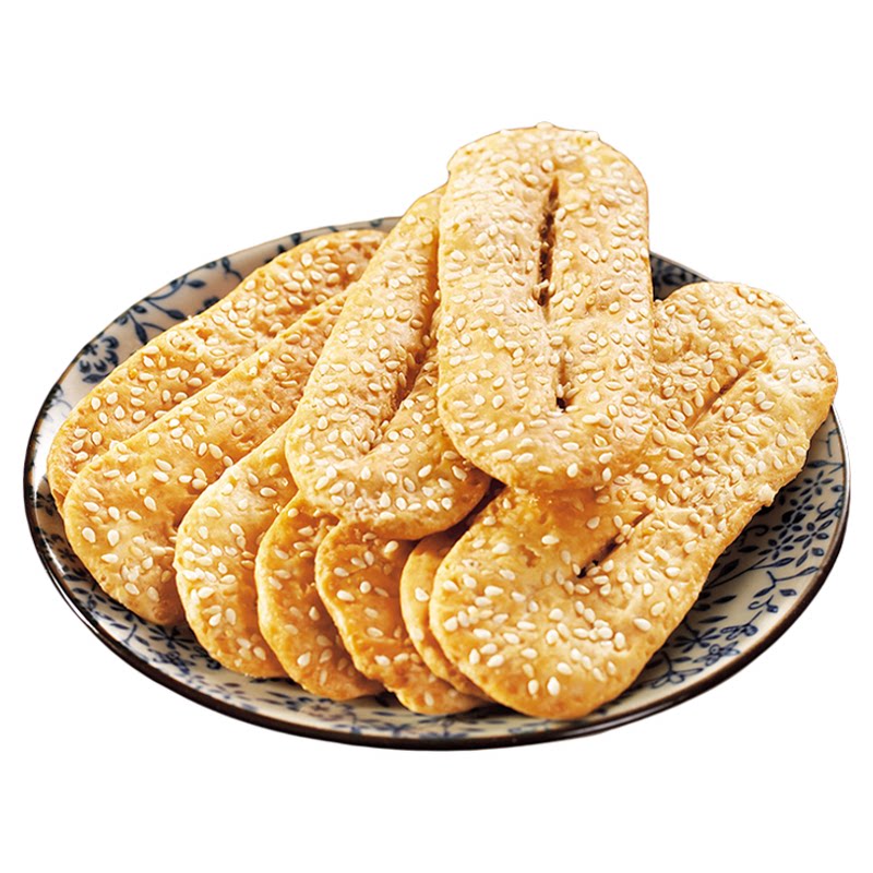 咸香麦蒂酥南通特色地方传统糕点香脆芝麻饼茶食盒装酥饼咸味零食